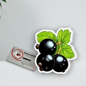 Herramienta de belleza para extensión de pestañas, reutilizable y ecológica, de acrílico con forma y color personalizados, diseño de mora con hojas verdes. - Product Image 3