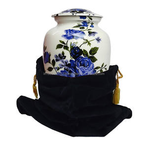 Urne funéraire classique à grands pétales colorés pour cendres d'adultes, souvenir personnalisé, artisanat Uzair - Product Image 3