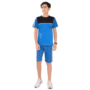 Conjunto de 2 Piezas para Niños, Pantalones Capri y Camiseta a Cuadros de Diseñador, Venta al Por Mayor Directa de India - Product Image 1