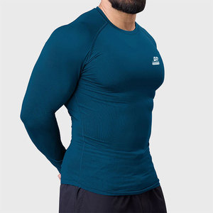 Vente directe usine – T-shirts de compression pour hommes – Meilleur prix de gros – Logo frontal – Respirant – Séchage rapide – Écologique – Spandex/Polyester - Product Image 5