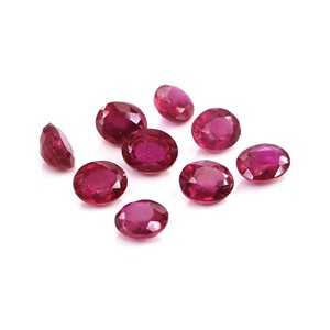 Rubis naturels de Bangkok, ovales calibrés 3x5mm, pierres précieuses facettées naturelles, prêtes à l'emploi pour la création de bijoux - Product Image 1