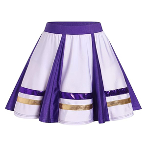 Uniformes de Porristas con Logotipo Personalizado, Conjunto Blanco sin Mangas de Poliéster, Nuevo Estilo, Práctica Escolar, Servicio OEM - Product Image 3