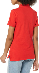 Vêtements d'extérieur décontractés d'été pour femmes, grande taille, chemise unie à manches courtes, respirante, tricotée, écologique, en piqué, pour le golf et le sport - Product Image 2