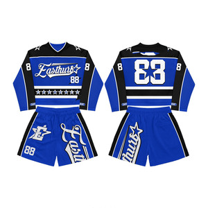 High Quality Breathable Polyester Windbreaker Short Set Black <b>Grey</b> Panel Stitch Embroidery Logo Windbreaker Shorts Set for Men - Product Image 2