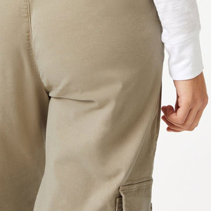 Pantalones cargo casuales transpirables de corte regular para mujer, estilo con botones, de longitud completa, en oferta. - Product Image 6