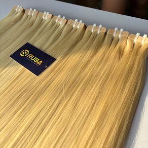 ผมต่อแบบเทป Rusa Vietnamese Virgin Human Hair ชนิด Double Weft Super Double Drawn น้ำหนัก 100 กรัม ปลายผมเต็ม ทุกสี แบบ 1 พันเส้น - Product Image 2