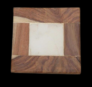 Natural Marble <b>Coaster</b> Plate Square Serving Tray <b>Drinks</b> Tea Coffee Mug Luxury Kitchen Tableware Decorative Handmade 10mm Thick - Product Image 3