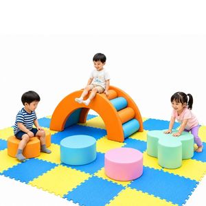 Ensemble de jeux d'intérieur pour le développement physique avec toboggan, piscine à balles et tunnel OEM/ODM pour aire de jeux à domicile pour enfants - Product Image 6