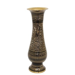 Jarrón de Metal Decorativo de Calidad Garantizada, Moderno y Elegante, con Forma de Trompeta, de Alta Calidad, la Mejor Decoración, Hecho a Mano en India - Product Image 2