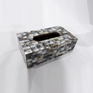 ที่ใส่กระดาษทิชชูตกแต่งบ้าน ดีไซน์เก๋ ทำมือ ฝังลายกระดูก  รักษ์โลก  ไม่เหมือนใคร  แบรนด์ Tradebyd - Product Image 3