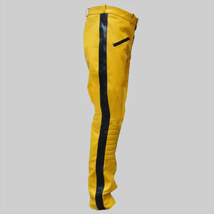 Nouveaux pantalons en cuir pour homme, mode automne-hiver, vente en gros, pantalon en cuir véritable, pantalon en cuir de mouton - Product Image 4