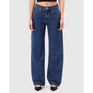 Jeans de Mezclilla con Corte Urbano Relajado y Cómodo, Diseño Perfecto, Logotipo Personalizado, Estilo Urbano Holgado para Mujer - Product Image 3