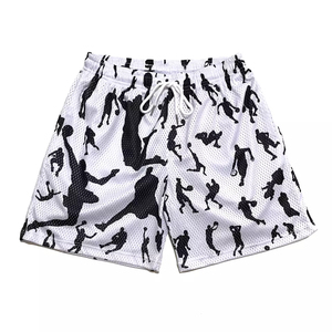 Wholesale Customized Sublimation Printed Summer Bsci Basketball Shorts Sports Men Mesh Gym Men Fitness Casual <b>Running</b> Shorts - Product Image 5
