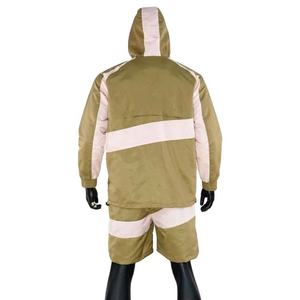 High Quality Custom Men's Windbreaker Short <b>Set</b> Relaxed Fit Breathable Windbreaker Nylon Short <b>Set</b> Solid for Summer 2026 - Product Image 4