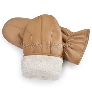 Gants de ski décontractés pour hommes et femmes, en cuir de chèvre, pour une utilisation hivernale décontractée - Product Image 3