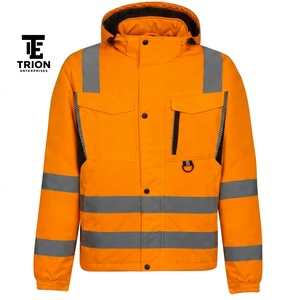 Vestes de sécurité haute visibilité pour hommes, vêtements de travail réfléchissants, vêtements d'extérieur pour les travaux de construction, les travaux routiers, les entrepôts et les travailleurs industriels - Product Image 1