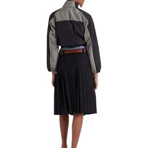 Chaqueta cortavientos de talla grande para mujer al mejor precio al por mayor/Chaqueta corta de nailon con bolsillos y cremallera personalizada transpirable de buena calidad para mujer - Product Image 2