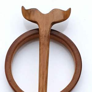 Accesorios para el Cabello de Lujo Hechos a Mano para Mujer, Palillo para el Cabello de Madera Natural Ecológico, Artesanías de Bambú y Madera - Product Image 2