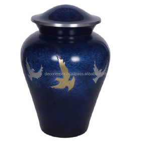 Urna de cremación de metal decorativa Urna conmemorativa Durable con diseño pulido a precio al por mayor - Product Image 2