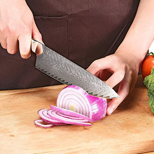 Couteaux à fileter de qualité supérieure avec logo personnalisé, manche en bois, lame fixe en acier inoxydable - Product Image 2