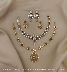 Conjunto de collar CZ, oferta combinada, estilo minimalista, perfecto para fiestas, oficina, complementa todos los atuendos, ligero y cómodo. - Product Image 2
