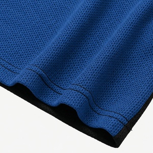 Camiseta de Manga Corta para Hombre, Cuello Redondo, Bloques de Color, Tejido de Punto, Corte Regular, Casual, Ribete en Contraste, 100% Algodón, Secado Rápido, 320g - Product Image 5
