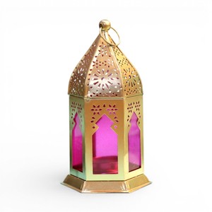 โคมไฟเหล็กตกแต่งทำมือสไตล์วินเทจ ที่วางเทียนแขวนหรือวางบนโต๊ะ - Product Image 1