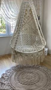 Macrame patio double <b>swing</b>,Patio <b>Hammock</b> <b>Chair</b>,Macrame <b>swing</b>, hanging <b>swing</b>,Macrame - Product Image 3