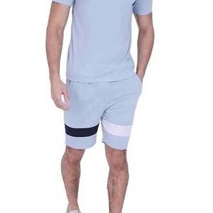 Nueva Moda, Conjunto Deportivo Informal Transpirable de Verano con Logotipo Personalizado, Camiseta y Pantalones Cortos de Algodón para Hombre, Venta al Por Mayor - Product Image 3