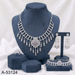 Gold Plated Zinc Alloy Lab Created <b>Cushion</b> Zircon Snake Chain Necklace 18inches MOLL JEWELLERS Trendy Women's Wedding Third - Product Image 2