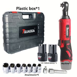 Set di chiavi elettriche a batteria Quagga 12V, 45NM ad alta coppia, cricchetto da 3/8 ricaricabile per riparazioni automobilistiche, ventosa ad alta potenza - Product Image 6