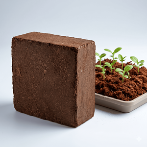 Bloque de Fibra de Coco de 5 kg, Bajo en EC, Doble Lavado, Sustrato de Coco para Cultivo Hidropónico de Fresas y Tomates sin Tierra - Product Image 1