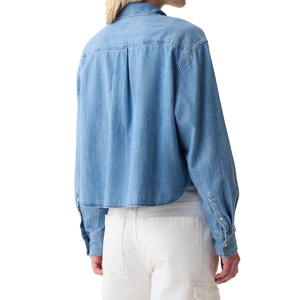 Camisa Vaquera para Mujer, Tela Vaquera Cómoda, Algodón Personalizable al por Mayor - Product Image 2