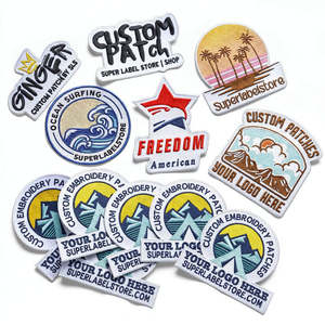 Écusson brodé personnalisé en gros, badge brodé sur mesure, étiquette décorative brodée, conception de logo de qualité supérieure - Product Image 4