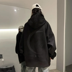 Sweat-shirt à capuche graphique Autumn Moon pour hommes, mode Harajuku, streetwear, pull à capuche unisexe, hip hop, sweat-shirt à capuche oversize - Product Image 5