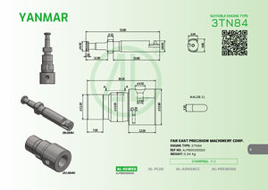 Taiwan tout nouveau pour YANMAR 3TN84 4TN84 4TNA78R 4TN88 4TN 3T84 moteur Diesel marin estampage M.5 ensemble de baril de piston - Product Image 3