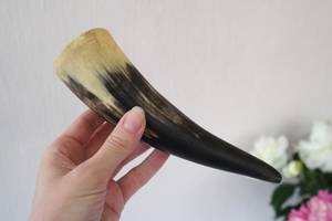 Auténtico Cuerno Vikingo para Beber Cerveza, Cuerno Natural Pulido de Buey/Vaca de Alta Calidad, Tallado a Mano, Diseño Animal, Náutico, Ecológico - Product Image 5