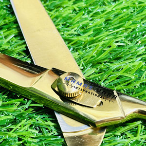 Hair Cutting Scissors Stainless Steel Barber Salon <b>Shears</b> Ultra Sharp High Quality Precision Hairdressing <b>Tool</b> Gold Color - Product Image 5