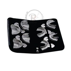 Kit de Bandejas para Impresiones Dentales, Manual, para Dientes Superiores/Inferiores, Acero Inoxidable, Certificado CE, Agarre Ergonómico, por ROBOZ TECH - Product Image 1