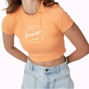 Sudadera Corta de Algodón para Mujer al por Mayor, Top Corto de Manga Larga para Gimnasio, Sudadera con Capucha Personalizada con Logo para Mujer - Product Image 3