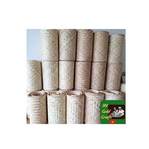 VIETNAM FACTORY Wholesale 1/2 Natural Cane Peel Rattan Bamboo <b>Webbing</b> Weaving Rattan Sheet Roll for Raw Material - Product Image 5