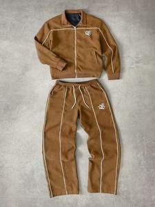 Conjunto de Chaqueta y Pantalones Deportivos Cortavientos para Hombre, Diseño Personalizado, Ropa Deportiva Ligera para Correr, Atuendo Informal para Entrenamiento en el Gimnasio - Product Image 4