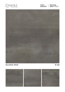 Carreaux de porcelaine 60x60 cm avec gravure artistique, finition mate, offrant une harmonie texturée et un équilibre raffiné pour les sols intérieurs. - Product Image 2