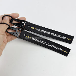 3 Custom Gold Embroidery Keychain <b>Tag</b> Personalized Anime Motorcycle Airline Embroidery <b>Key</b> Ring Hoop Fabric Embroidered Keychain - Product Image 3