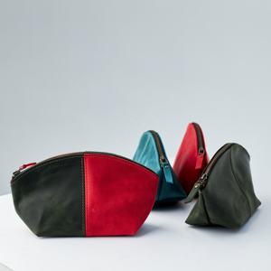 Organisateur de cosmétiques à grande fermeture éclair écologique en gros, sac pour femmes, logo personnalisé, cuir, portable, rangement de voyage, maquillage LCB-0012 - Product Image 1