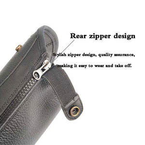 High Quality Classic PU Leather <b>Half</b> <b>Chaps</b> Custom Crystal Work Panel Horse Riding Men Women Elegant Durable Equestrian HASHIR - Product Image 3