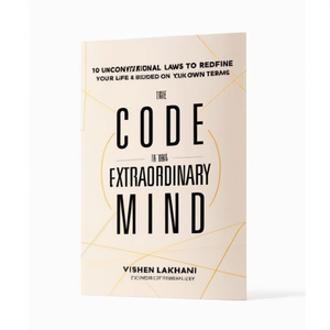 The <b>Code</b> of the Extraordinary Mind by Author Vishen Lakhiani Paperback Custom Softcover <b>Book</b> Printing - Product Image 1