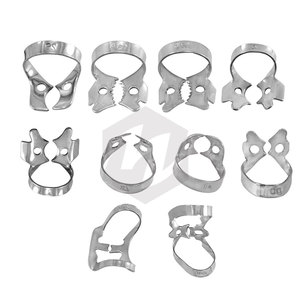 Juego de Pinzas de Goma para Restauraciones Dentales, 10 Pinzas de Acero Inoxidable Manuales con Certificación MOL para Molares Superiores e Inferiores, para Endodoncia - Product Image 6