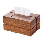 Boîte à mouchoirs en bois d'acacia de luxe, porte-serviettes rectangulaire fait à la main pour la décoration de la maison, de l'hôtel et du restaurant - Product Image 5