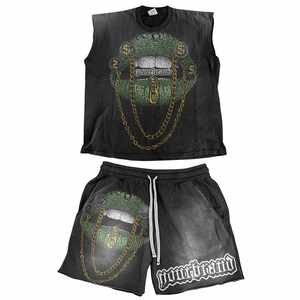 Camiseta sin Mangas Extra Grande con Logotipo Personalizado de Hip-Hop para Hombre, Impresión DTG, 100% Algodón, Camiseta sin Mangas de Alta Calidad para Hombre y Mujer para el Verano - Product Image 5